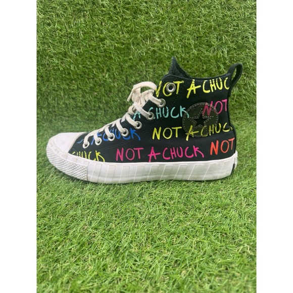 Converse Other - Converse UNT1TL3D Hi Not a Chuck Mens Size 8.5 Black AOP Athletic Shoes Sneakers